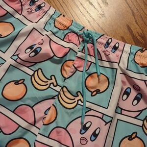 Nintendo Kirby Board Shorts Men's XL Swim Trunks Beach Pool No Liner